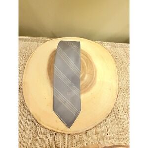 Christian Dior Tie Mens Classic Silk‎ Blend Made Italy Striped Formal Dresswear